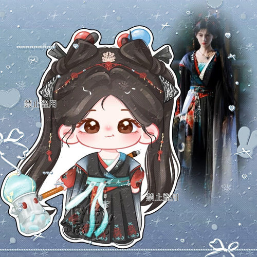原创鞠婧祎《来战》阿黛造型可爱亚克力立牌钥匙扣挂件