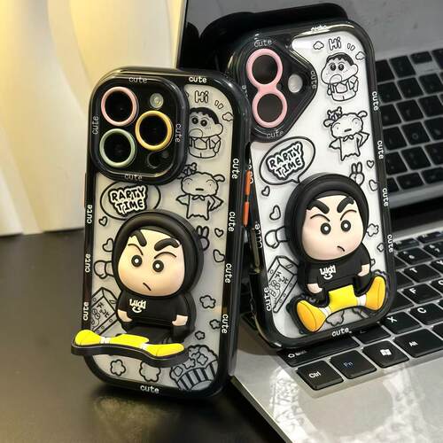 ins风卡通潮牌支架手机壳