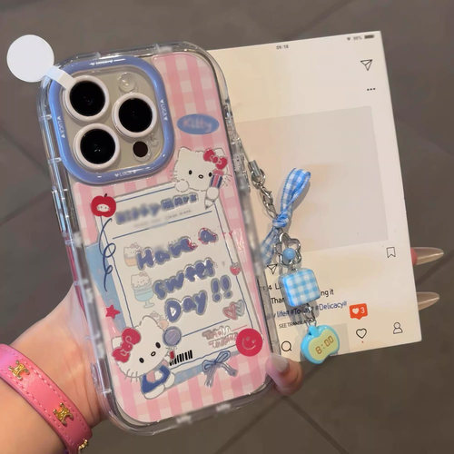 适用iPhone17卡通小猫羽纱手机壳