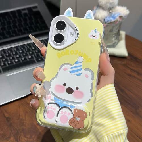 苹果17/16可爱西高地情侣手机壳
