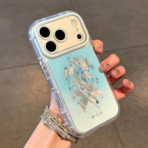 IPhone17promax国风百合花手机壳