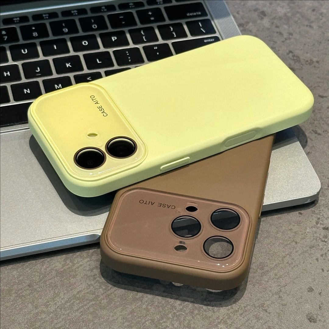 亲肤手感ins风多巴胺纯色液态大视窗适用iPhone17promax手机壳软胶苹果16/15Pro简约14情侣全包13/12保护套软