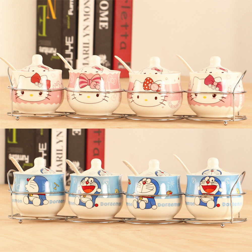 包邮特价多啦a梦hellokitty卡通陶瓷调味罐调料瓶筷子筒笼保鲜碗|ruв категории кухня/посуда, кухонный Гаджет/кухня хранения, тарного хранения/кухня хранения посуды, приправы бутылки - от Buy2taobao.com для оказания профессиональной услуги покупки агента Taobao
