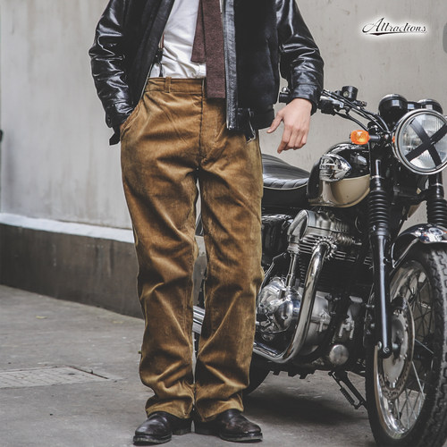 粗坑重磅20oz日本制复古工装裤