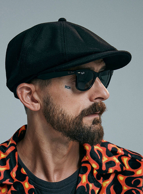 H.W.DOG 日产复古40S羊毛报童狩猎帽报童学生帽男女hwdog