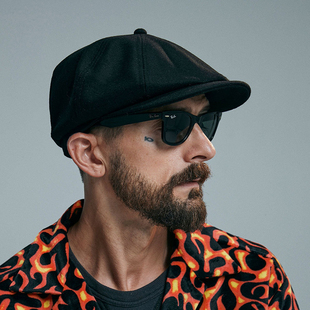 H.W.DOG 日产复古40S羊毛报童狩猎帽报童学生帽男女hwdog