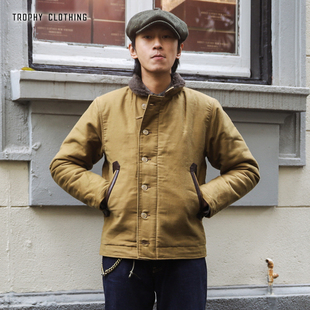 日产海军甲板服3M新雪丽美式 TROPHY JACKET 复古机车羊驼毛
