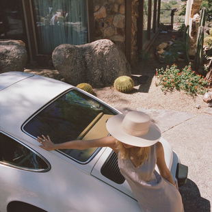 Lack of color 女士优雅fedora礼帽 - 澳洲纯羊毛防晒度假帽