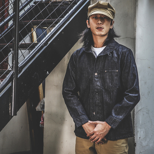 JACKET日产复古原色单宁牛仔青果领多袋夹克外套 DENIM DIRTY