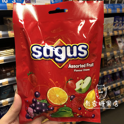 香港采购进口零食 Sugus瑞士糖 杂果混合味水果软糖175g袋装糖果