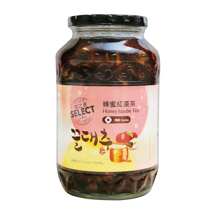 香港代购 进口SELECT佳之选 蜂蜜红枣 茶果味茶瓶装1000g