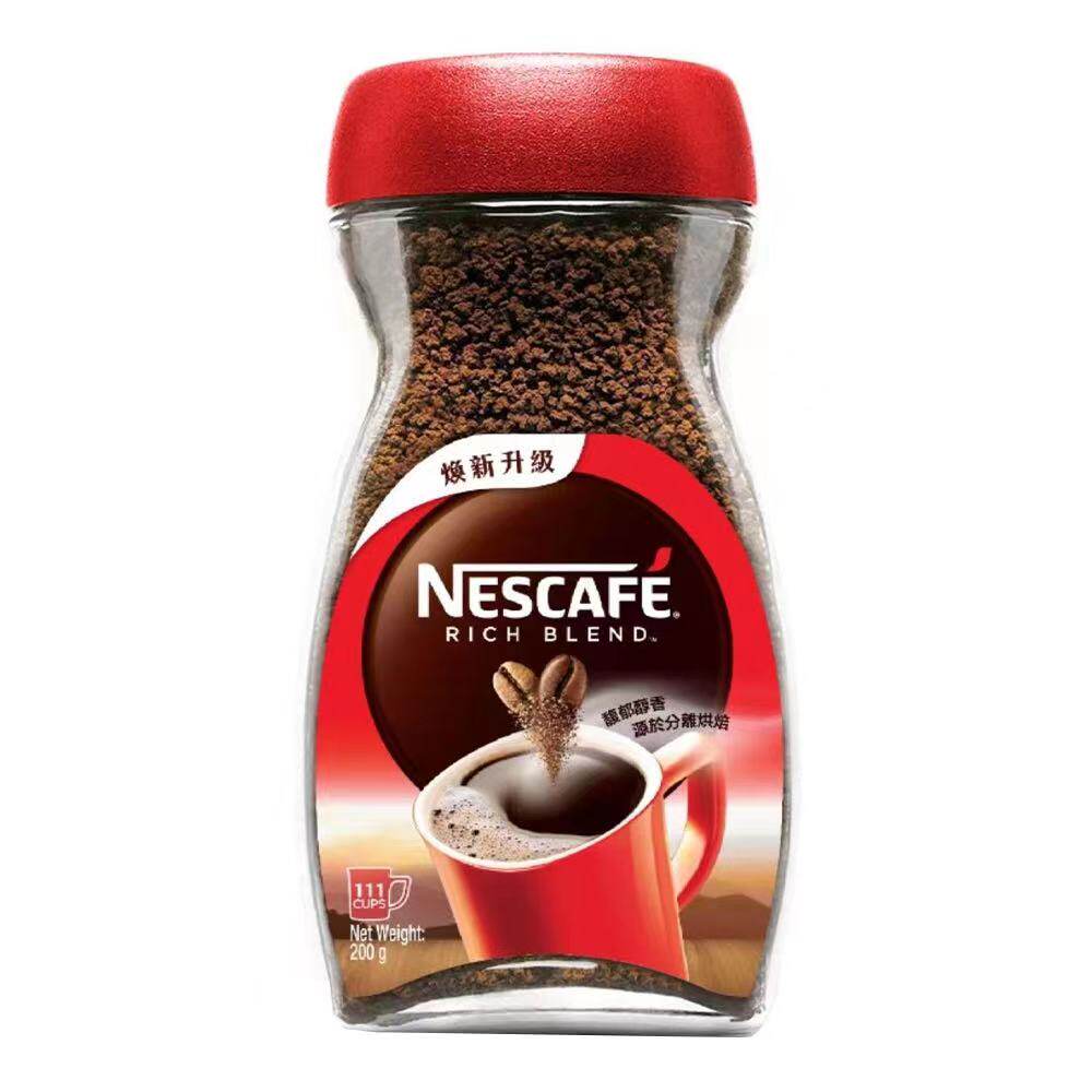 香港代购进口 NESCAFE雀巢咖啡 RICH BLEND即溶速溶咖啡 瓶装200g