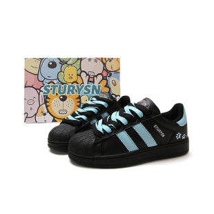 STURYSN 黑湖绿贝壳头厚底面包鞋女韩版学生小白鞋2025秋新款板鞋