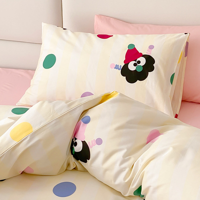 卡通风可爱纯棉枕头套一对装