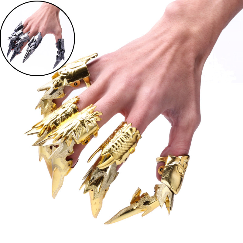 万圣节假手指公司年舞会女巫师吸血鬼僵尸恶魔装扮道具恐怖长指甲