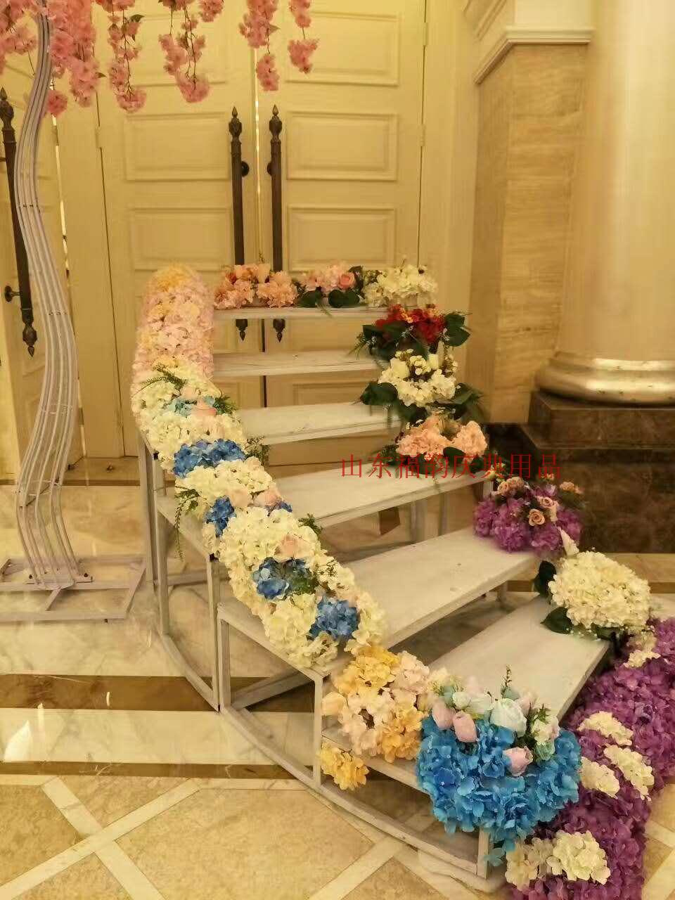 婚庆道具舞台楼梯步梯楼梯道具旋转楼梯台阶多层台阶特价山东福韵