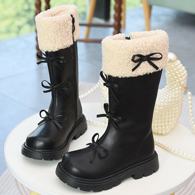 女童长筒靴儿童公主靴2025秋冬新款童鞋高筒靴女宝宝加绒二棉靴子,童鞋/婴儿鞋/亲子鞋,皮靴,淘宝优惠券,粉丝福利购,淘宝优惠卷