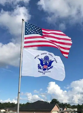 USCG Coast Guard Flag 90X150CM美国海军海岸警卫队旗帜