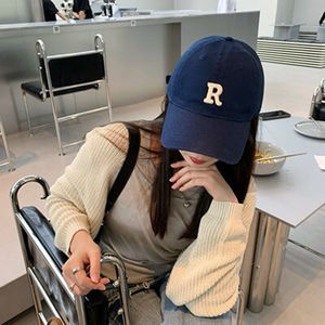 硬顶纯色棒球帽子女大头围显瘦显脸小百搭日系防晒遮阳鸭舌帽男潮