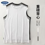 Бархатная хлопковая футболка без рукавов, в американском стиле