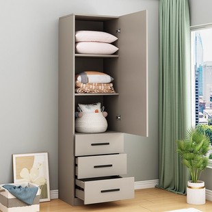 单门衣柜小户型角落窄柜家用卧室收纳储物柜宿舍美容院挂衣柜定制
