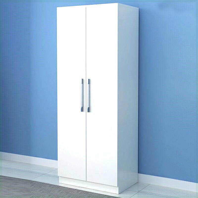 嘉羿实木双门衣柜储物柜挂衣柜收纳柜组装家用卧室立柜经济型窄柜