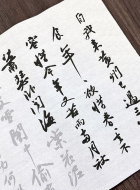 行书毛笔描红宣纸临摹帖