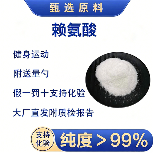 赖氨酸L-赖氨酸粉剂强化食品级粉末AKG 酮戊二酸钙Lysine有机盐
