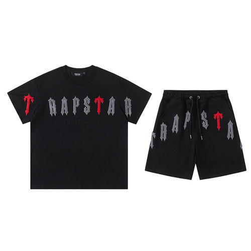 trapstar运动休闲短裤T恤套装夏