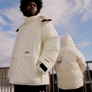 corteiz down jacket美潮冬季休闲厚款加棉夹克外套中长款棉衣服