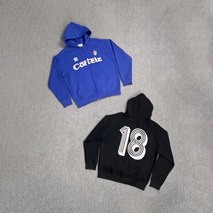 corteiz hoodie美潮复古高街秋冬休闲宽松加绒连帽衫卫衣拉链外套