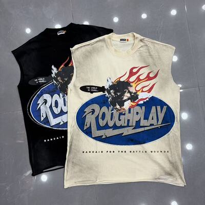 ROUGHPLAY美潮高街无袖背心汗衫