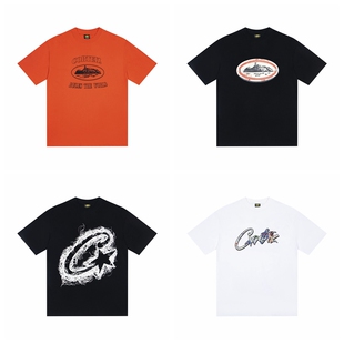 corteiz美潮高街嘻哈休闲男女同款字母logo印花宽松纯棉短袖T恤夏