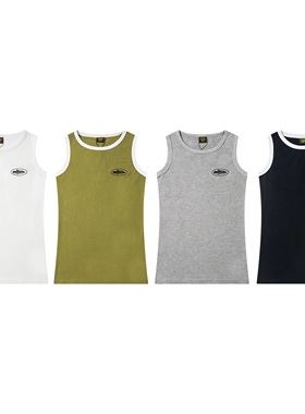 corteiz vest top tee美式高街潮牌运动休闲修身训练无袖背心汗衫