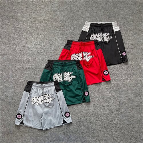 brokenplanet美潮撞色复古短裤