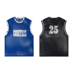 corteiz vest美潮街头夏季运动休闲网眼球衣训练篮球无袖背心汗衫