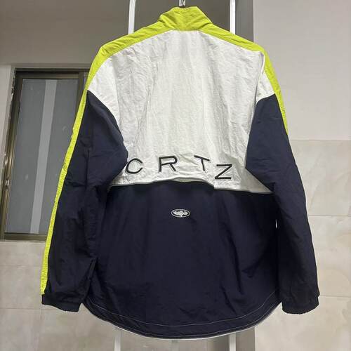 corteiz撞色拼接梭织风衣外套潮