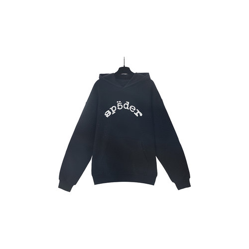 sp5der美潮满钻重磅休闲连帽卫衣