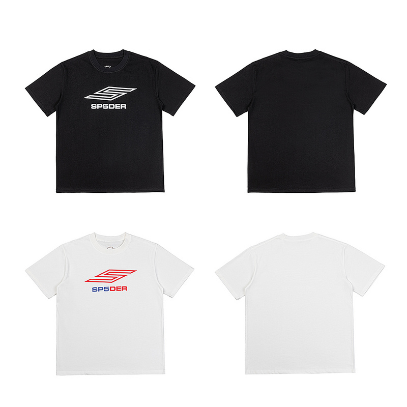 sp5der欧美潮牌字母印花短袖T恤