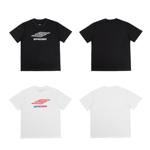 sp5der欧美潮牌字母印花短袖T恤