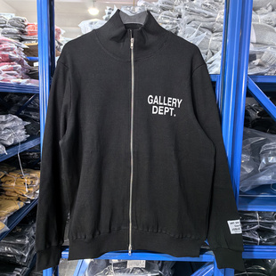 GALLERY DEPT美潮高街春秋男女同款字母印花宽松立领拉链外套卫衣