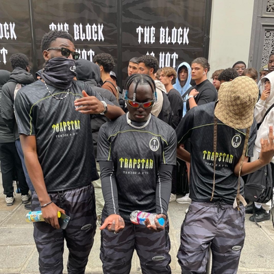 Trapstar短袖男士渐变速干T恤夏