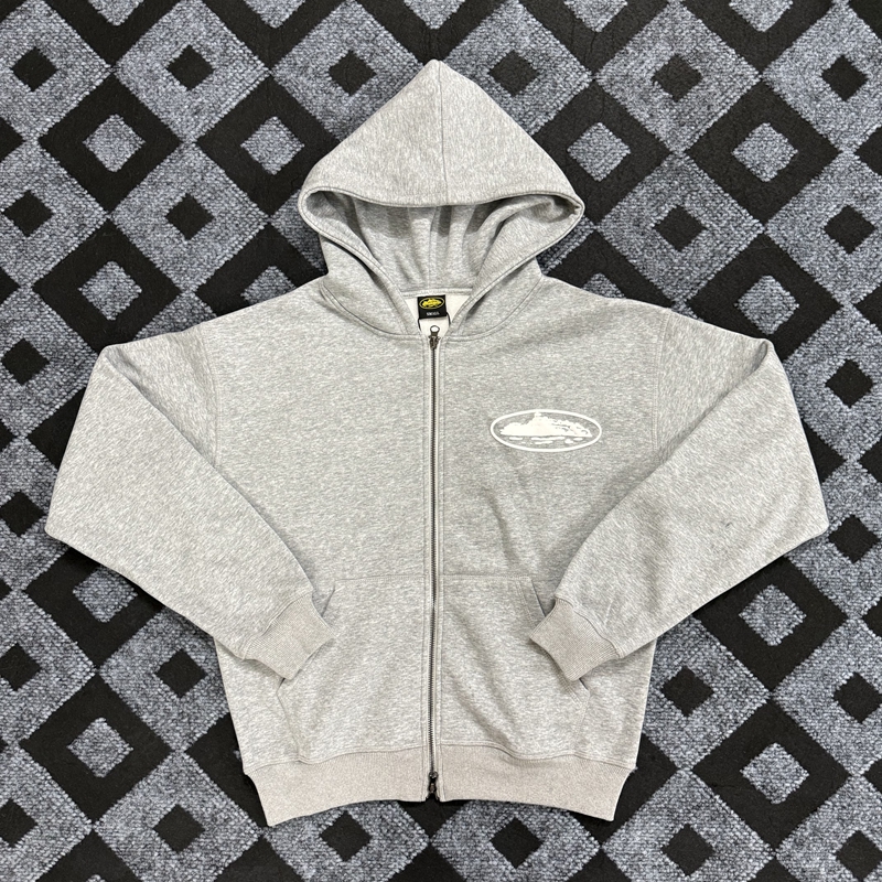 corteiz美潮秋冬加绒开衫卫衣男