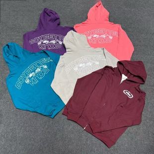 corteiz hoodie美式高街潮牌休闲运动字母印花开衫连帽拉链卫衣男