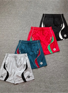 broken planet美潮高街运动休闲撞色骷髅徽章字母刺绣梭织短裤夏