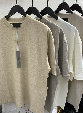 FEAR OF GOD ESSENTIALS 2024SS夏季新款胸前小字母印花短袖T恤潮