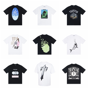 Trapstar T shirt美式高街嘻哈潮牌夏季男女同款宽松纯棉短袖T恤