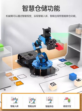 ROS编程机械手臂ArmPi-FPV视觉识别追踪码垛Python树莓派机器人
