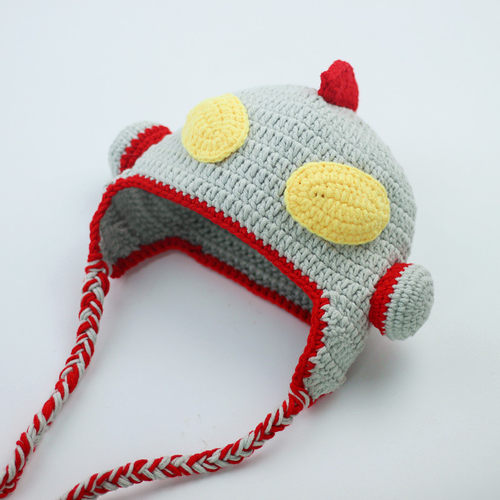 奥特曼护耳帽子材料包