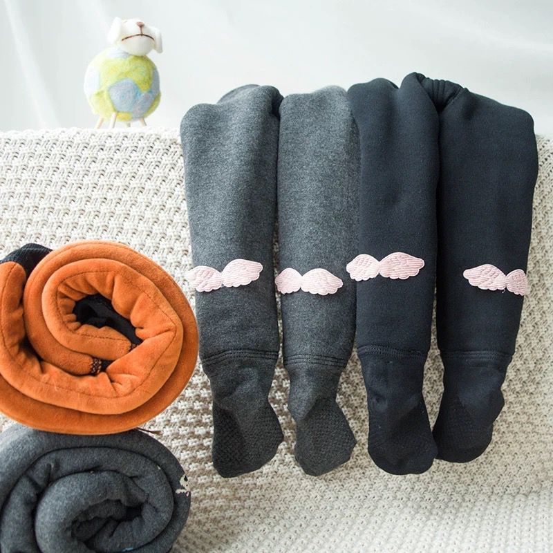 舒心果宝宝加绒连袜裤